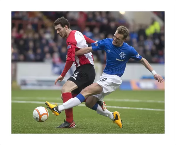 Rangers Dominance: Dean Shiels Scores in Historic 4-1 Thrashing of Clyde (Scottish Third Division)