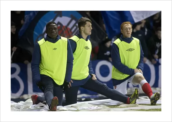 Rangers Reserves: Ntumba, Halkett, and Gibson Prepare for Victory against Queens Park at Ibrox Stadium