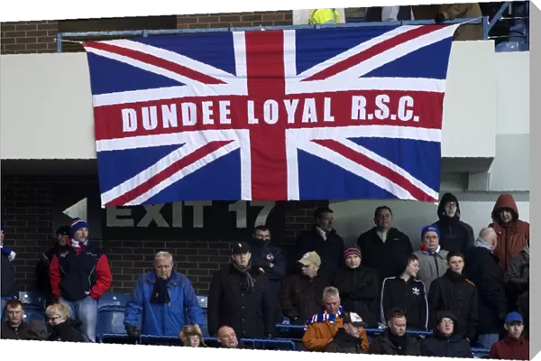 Passionate Rangers Fans Unite Under the Union Jack at Ibrox Amidst 1-2 Defeat to Annan Athletic