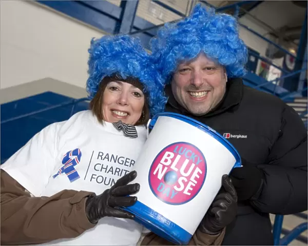 Rangers Fans United at Ibrox: A Sea of Blue Noses for Charity - Rangers vs Stirling Albion