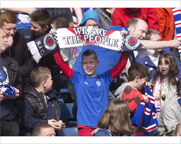 Rangers Glory: Ecstatic Fans Celebrate 4-1 Victory Over Queens Park at Hampden Stadium
