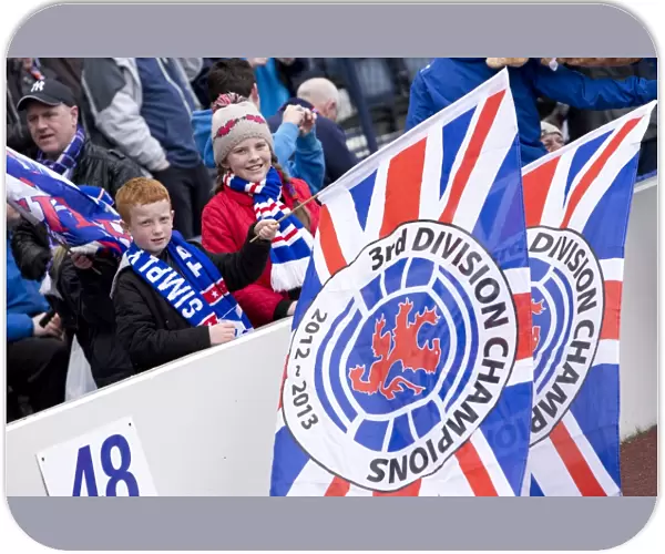 Rangers Glory: 4-1 Victory Over Queens Park at Hampden Stadium - Irn-Bru Scottish Third Division: Ecstatic Rangers Fans Celebrate