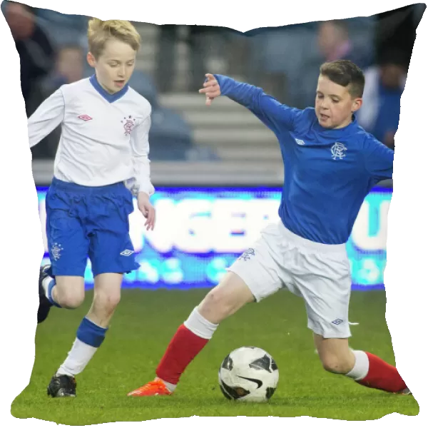 Young Rangers Shine: Nurturing Tomorrow's Football Stars - Half Time Soccer Schools Match at Ibrox Stadium