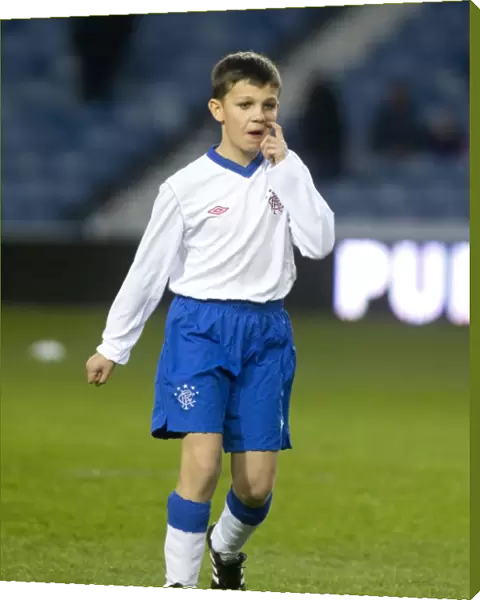 Young Rangers Shine: Nurturing Future Football Talents at Ibrox Stadium - Half Time Soccer Schools Match (Rangers 2-0 Linfield)