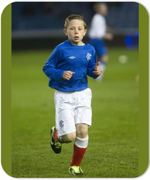 Young Rangers Shine: Next Generation in Action - Rangers Soccer Schools Match at Ibrox Stadium: 2-0 Linfield (Half Time)