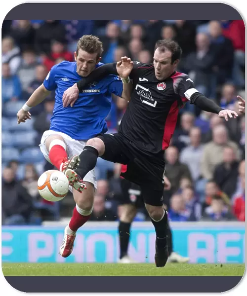 David Templeton Scores the Second Goal: Rangers Victory Over Clyde in Scottish Third Division (2-0) at Ibrox Stadium