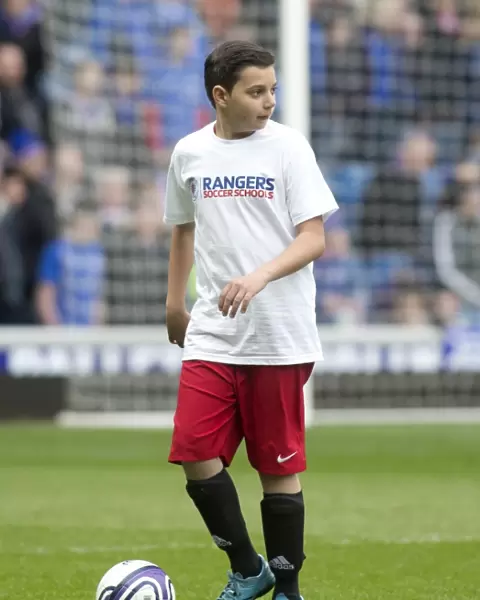 Young Rangers Shining: A 2-0 Half Time Show at Ibrox Stadium