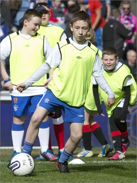Rangers Soccer School Kids Thrill Ibrox Crowd with Half-Time Entertainment: Rangers 1-2 Peterhead