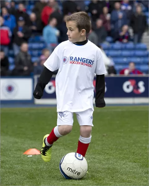 Rangers Soccer School Kids: Exciting Half-Time Show at Rangers vs. Peterhead (1-2) in Scottish Third Division