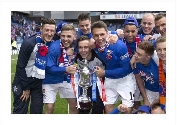 Rangers Football Club: Triumphant Third Division Title Win - 1-0 over Berwick Rangers at Ibrox Stadium with the Irn-Bru Trophy