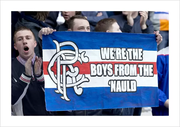Rangers FC: A Sea of Banners and Flags - 1-0 Victory over Berwick Rangers (Ibrox Stadium)