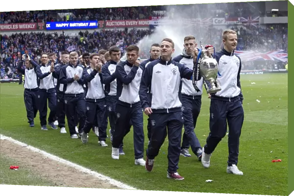 Rangers U17 Team Celebrates Glasgow Cup Victory at Ibrox Stadium: Rangers 1-0 Berwick Rangers