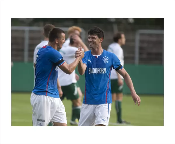 Rangers Lee McCulloch Scores the Opening Goal vs. FC Gutersloh: 1-0
