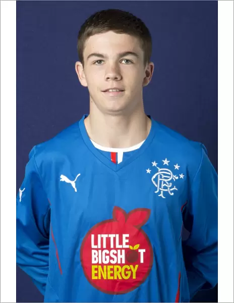 Rangers FC: Sam Lidington's Focused Expression at Murray Park (Reserves / Youths, 2013-14)