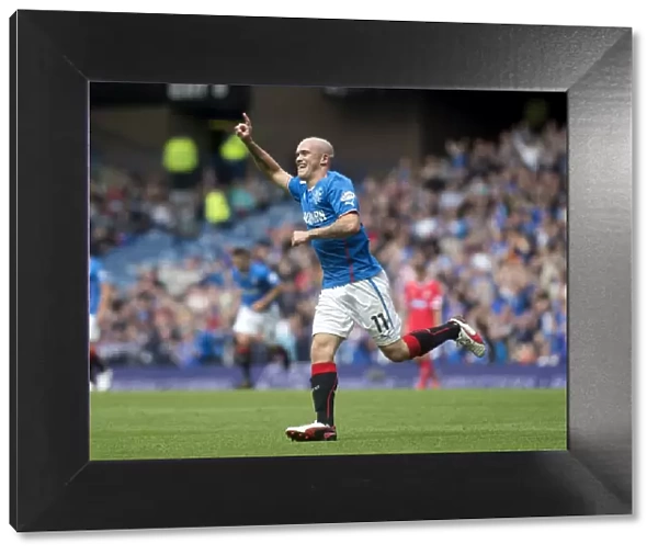 Rangers Nicky Law: Ecstatic Moment as He Scores the Goal that Secured a 4-1 Victory Over Brechin City at Ibrox Stadium