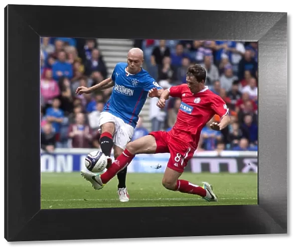Rangers Triumph: Nicky Law Scores the Fourth Goal Against Brechin City in SPFL League 1 at Ibrox Stadium
