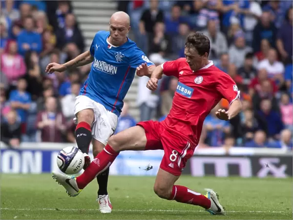 Rangers Triumph: Nicky Law Scores the Fourth Goal Against Brechin City in SPFL League 1 at Ibrox Stadium