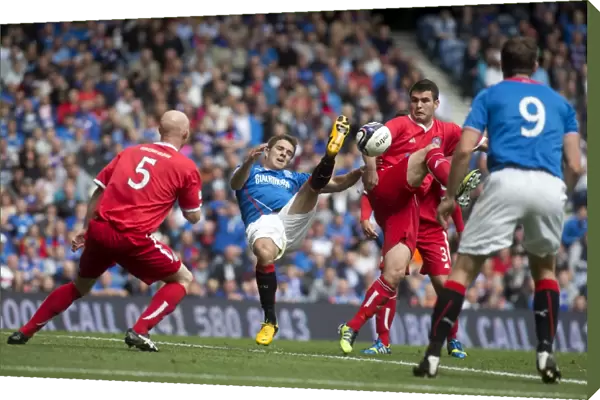 Andy Little Scores the Fourth Goal: Rangers 4-1 Triumph over Brechin City at Ibrox Stadium