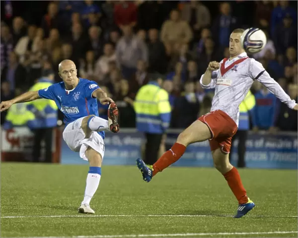 Rangers Nicky Law Scores Sixth Goal: Airdrieonians 0-6 Rangers at Excelsior Stadium