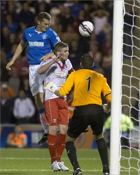 Rangers Jon Daly Scores First Goal: Airdrieonians 0-6 Rangers (Scottish League One, Excelsior Stadium)