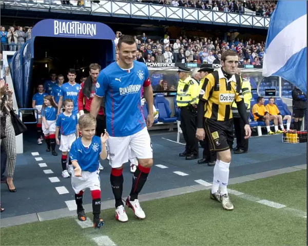 Rangers Football Club: Celebrating a 5-0 Victory Over East Fife with Captain Lee McCulloch