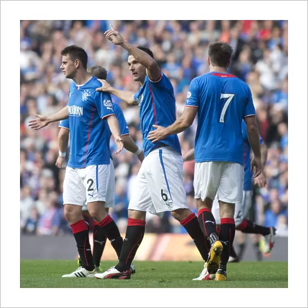 Rangers Lee McCulloch Scores First Goal in Scottish League One Against Arbroath at Ibrox