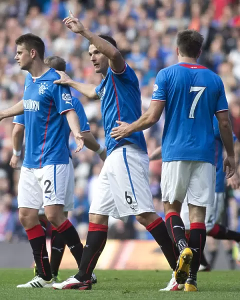 Rangers Lee McCulloch Scores First Goal in Scottish League One Against Arbroath at Ibrox