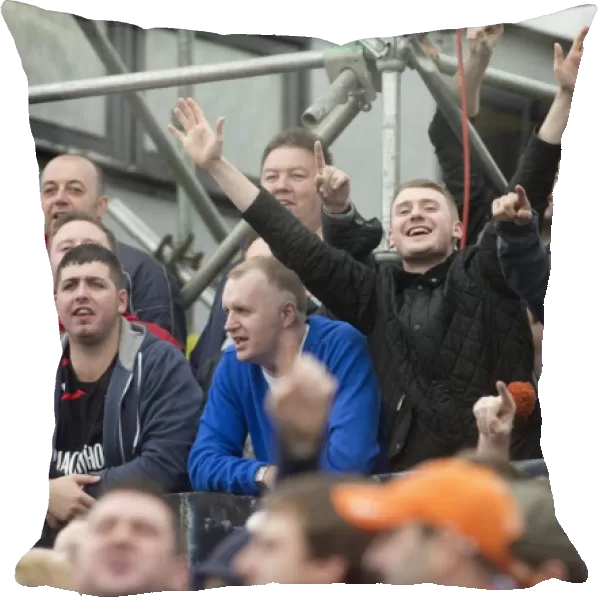 Rangers FC's Triumphant Fans Celebrate: 2-0 Victory over Ayr United at Somerset Park