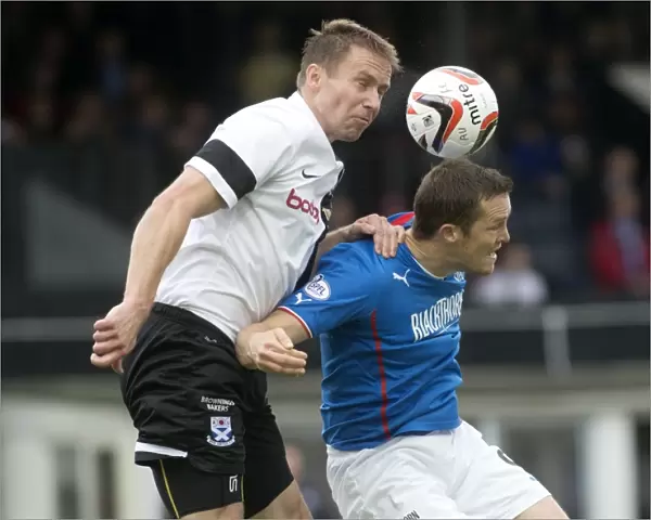 Rangers Jon Daly Scores the First of Two Goals Against Ayr United in SPFL League 1 at Somerset Park (2-0)