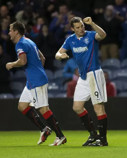 Rangers Jon Daly: Ecstatic Reaction to Scoring the Decisive Goal in Rangers 3-0 Scottish Cup Victory over Airdrieonians at Ibrox Stadium