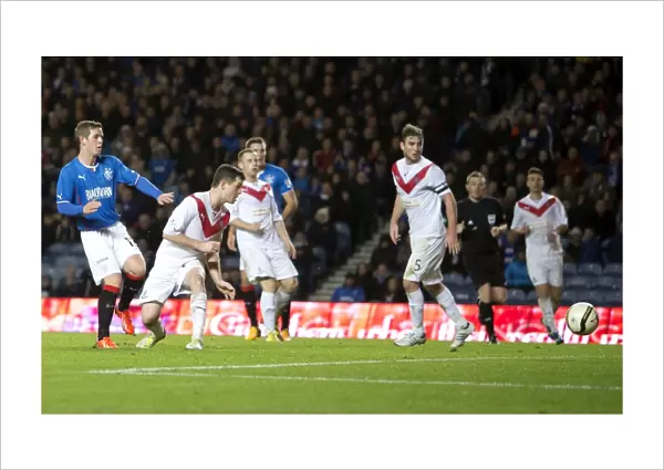 Thrilling Third: David Templeton Scores Rangers Decisive Goal vs. Airdrieonians in Scottish Cup Round 3 at Ibrox Stadium