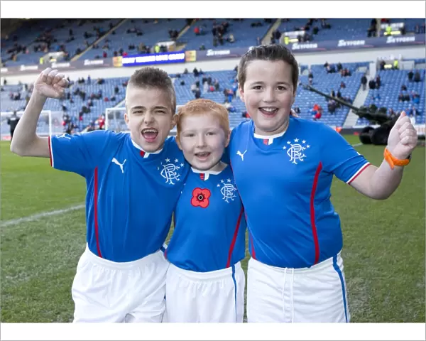 Rangers Football Club vs Airdrieonians: Scottish Cup Triumph at Ibrox Stadium (2003) - Mascots Celebrate