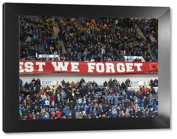Rangers Football Club: A Tribute to Remembrance Day at Ibrox Stadium - Scottish Cup Winning Spirit (SPFL League 1: Rangers vs Airdrieonians)