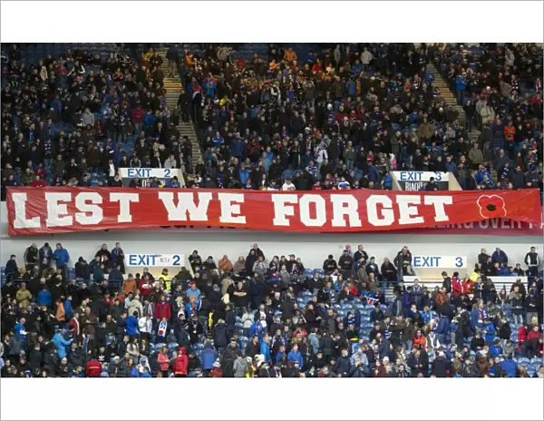 Rangers Football Club: A Tribute to Remembrance Day at Ibrox Stadium - Scottish Cup Winning Spirit (SPFL League 1: Rangers vs Airdrieonians)