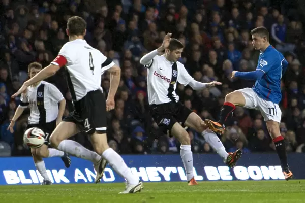 Rangers Fraser Aird Scores the Second Goal in Scottish Cup Victory at Ibrox Stadium (2003)