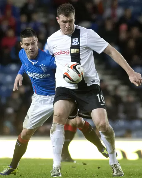 Rangers vs Ayr United: Clash at Ibrox Stadium - Ian Black vs Kevin Kyle: A Scottish Cup Battle