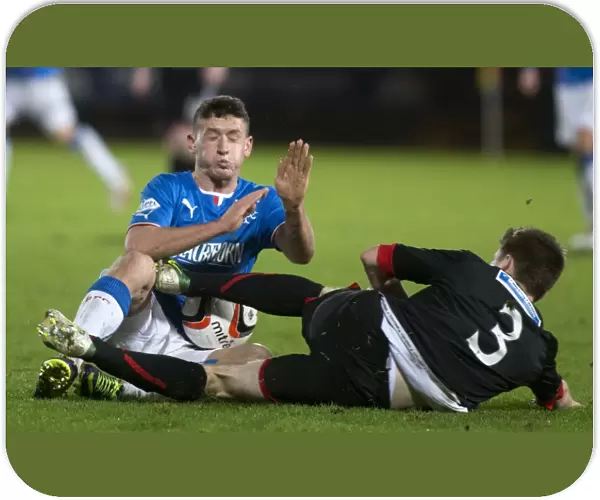 Intense Battle: Fraser Aird vs Alex Whittle - Rangers vs Dunfermline Athletic, Scottish League One