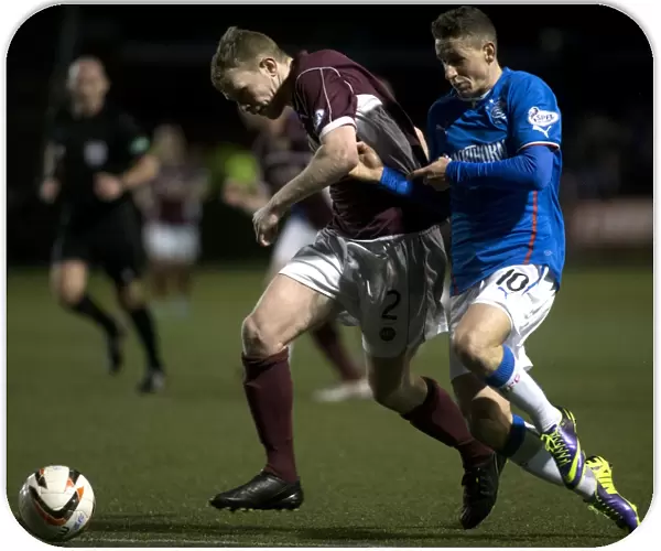 Intense Rivalry: Fraser Aird vs Nicky Devlin - Rangers vs Stenhousemuir, Scottish League One, Ochilview Park