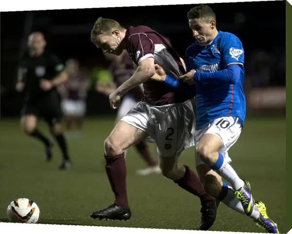 Intense Rivalry: Fraser Aird vs Nicky Devlin - Rangers vs Stenhousemuir, Scottish League One, Ochilview Park