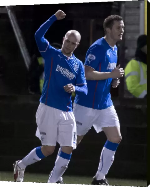 Rangers Nicky Law: Double Goal Delight in Scottish Cup Victory at Ochilview Park (2003)