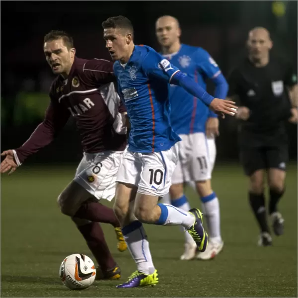 Rangers vs Stenhousemuir: Clash Between Fraser Aird and David Rowson in Scottish League One