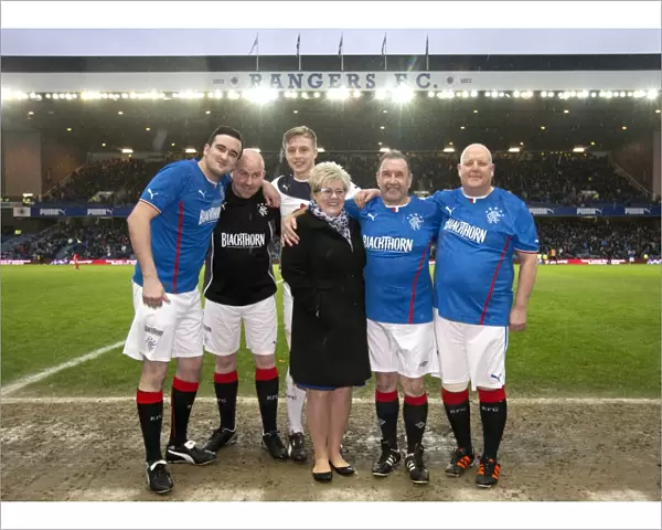 Rangers Football Club: Robbie McCrorie and Penalty Takers at Half Time - Ibrox Stadium, Scottish League One: Rangers vs Brechin City