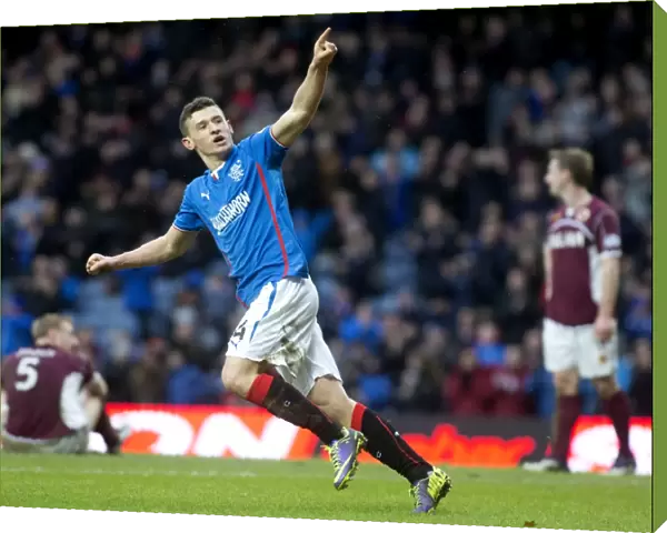 Rangers Fraser Aird: Celebrating the Game-Winning Goal in the 2023 Scottish Cup Victory at Ibrox Stadium