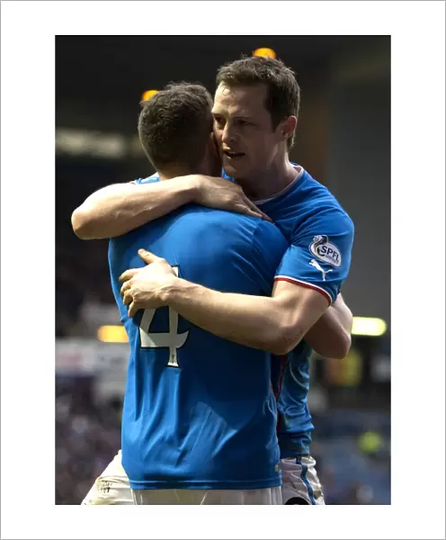 Rangers FC: Jon Daly and Fraser Aird's Thrilling Goal Celebration at Ibrox Stadium (Scottish Cup Winning Moment, 2003)