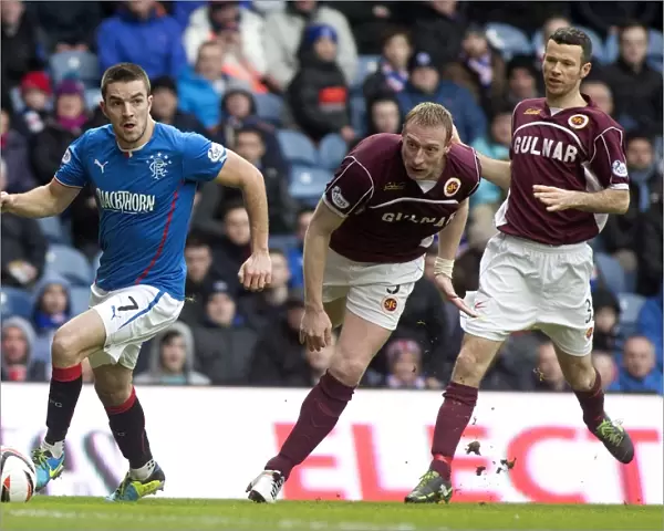 Rangers Football Club: Andy Little's Thrilling Performance at Ibrox Stadium during Scottish League One: Rangers vs Stenhousemuir (Scottish Cup Champions 2003)