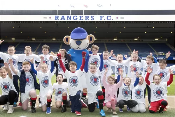 Rangers Football Club: 2003 Scottish Cup Victory Celebration with Champion Mascots - Scottish Cup Winning Moment