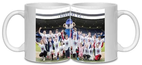 Rangers Football Club: 2003 Scottish Cup Victory Celebration with Champion Mascots - Scottish Cup Winning Moment