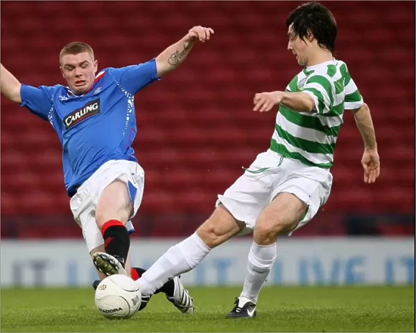 2008 SFA Youth Cup Final: Showdown between John Fleck (Rangers) and Richard Towell (Celtic) at Hampden