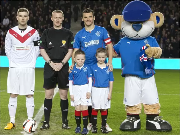 Rangers Football Club: Double Victory Celebration with Captain Lee McCulloch and Mascots (Scottish League One and Scottish Cup, 2003)