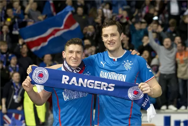 Rangers Football Club: Fraser Aird and Jon Daly's Title-Winning Moment at Ibrox Stadium